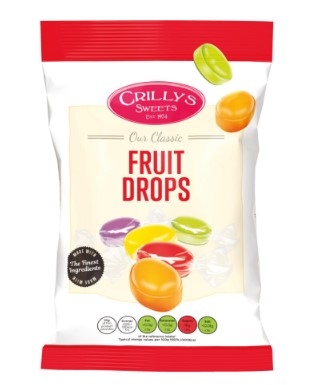 CRILLYS PREMIUM FRUIT DROPS 100G