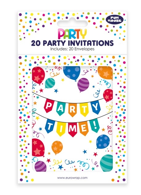 20 BIRTHDAY PARTY INVITES