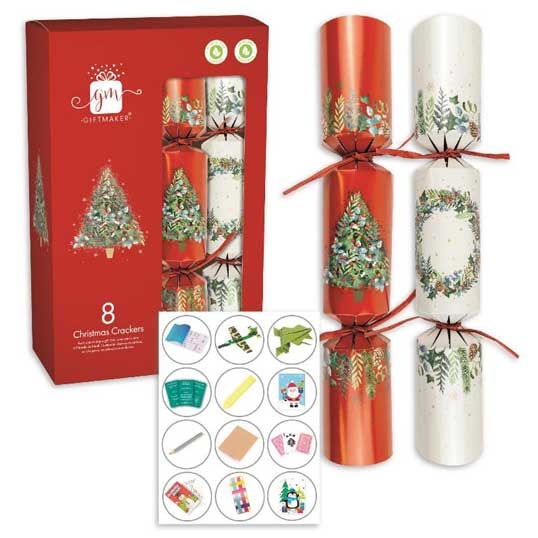 GIFT MAKERS 8 CHRISTMAS CRACKERS