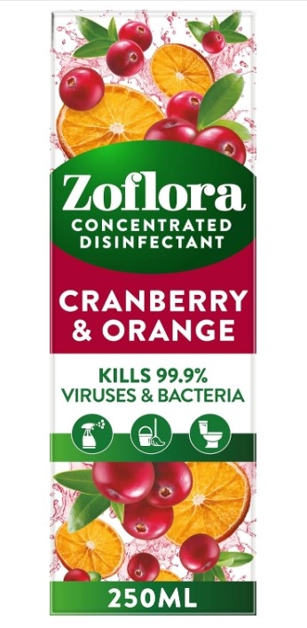 ZOFLORA 250ML CRANBERRY & ORANGE