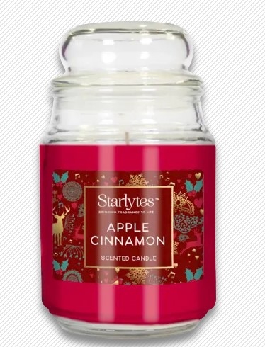 STARLYTES APPLE & CINNAMON CANDLE