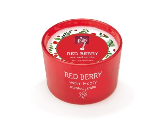 PAN AROMA CANDLE RED BERRY 85G