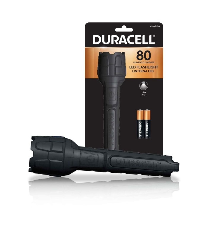 DURACELL 80 LUMEN F/LIGHT BATTS INC