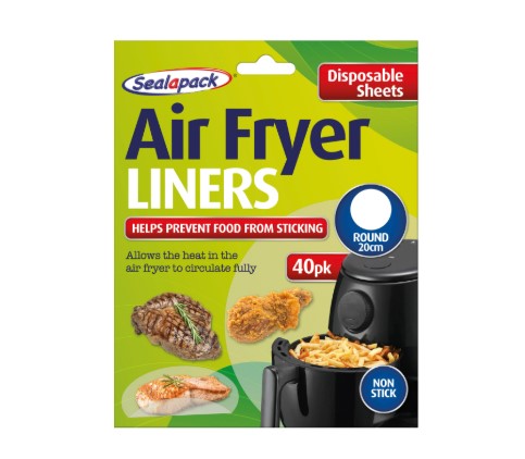 AIRFRYER LINERS ROUND 20CM 40PK